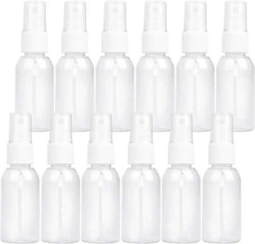 Vista 9 de TRENDBOX Botella de spray de niebla fina de plástico transparente vacía, Claro