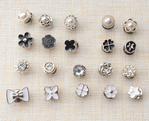 Vista 6 de SOWAKA - Broche de camisa para mujer, 20 unidades, esmalte de perlas