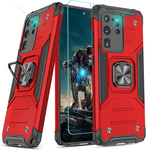 Vista 71 de YmhxcY Funda para Galaxy Note 8, funda para Galaxy Note 8 con protector de pantalla curvado 3D, fundas de grado armadura con soporte giratorio