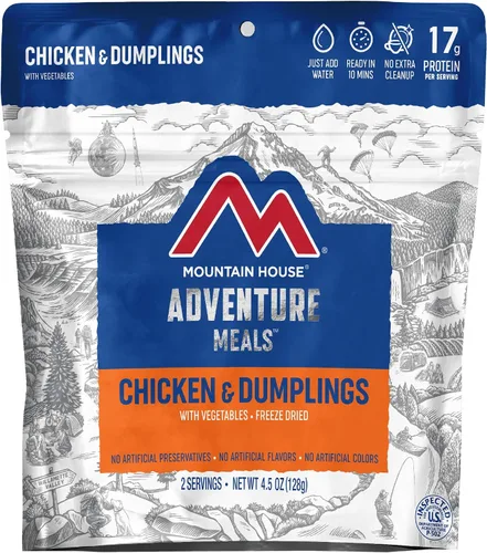 Vista 5 de Mountain House Teriyaki de pollo con arroz (2 porciones) Alimentos liofilizados para mochileros y campamentos