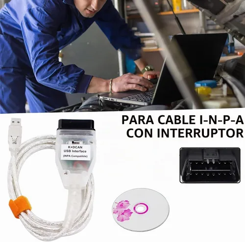 Vista 4 de K DCAN k d puede dcan cable EDIABAS interruptor OBDII cable de diagnóstico in-PA K+DCAN 2M compatiblein-PA