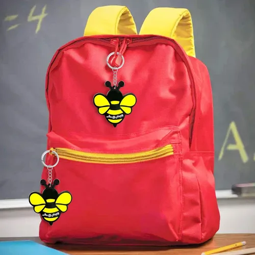 Vista 5 de Paquete de 24 bonitos llaveros para fiestas de abejas de miel, abejorro, mamá a abeja, Oh Babee, Baby to Bee baby shower, abeja adulta, abeja reina
