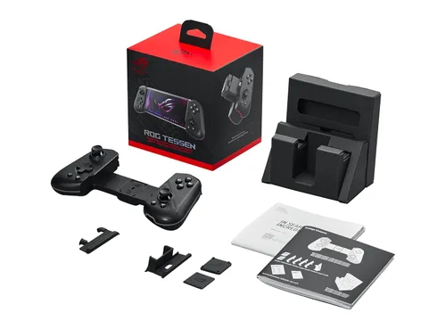 Vista 10 de ASUS ROG Tessen Mobile Gaming Controller – Android Phones ONLY, Foldable, Compact, Wired USB-C, Programmable, Fast Charging, RGB – for Call of Duty