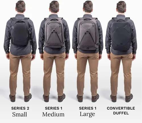 Vista 7 de Mochila portátil de viaje y trabajo ampliable de dos en uno de Knack, aprobada por la TSA, Aleación gris.