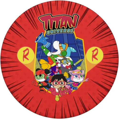 Vista 3 de Ryan's World Titan Universe Red Titan y Team PopSockets PopGrip intercambiable