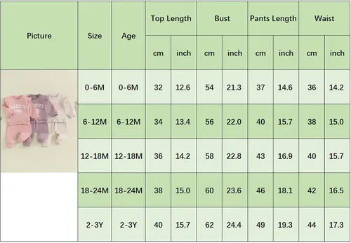 Vista 2 de Daddys Girl Toddler Baby Clothes Sweatshirt Pullover Top Jogger Pants Fall Winter Infant 2pcs Outfits