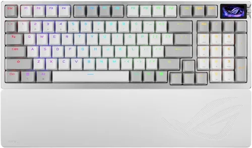 Vista 24 de ASUS ROG Azoth 96 HE Teclado inalámbrico para juegos con efecto Hall – 96% tamaño completo, trimodo, interruptor magnético intercambiable en Negro
