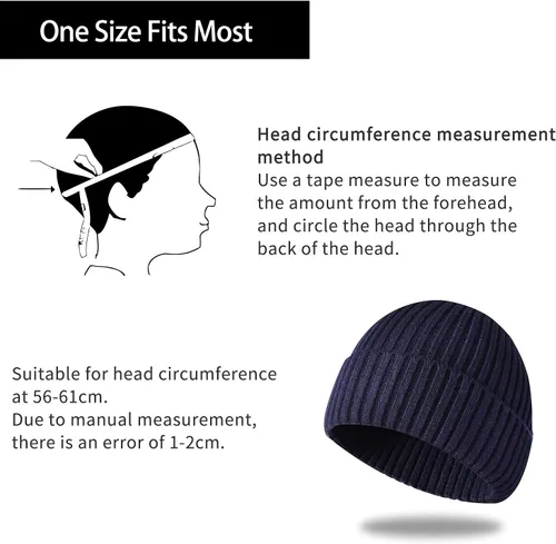 Vista 32 de Gorro de invierno para hombre y mujer, gorro de lana de punto para actividades al aire libre y uso diario