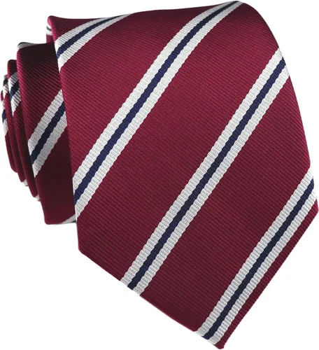 Vista 73 de Secdtie Corbata clásica de seda tejida jacquard a rayas para hombre