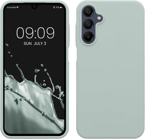 Vista 29 de kwmobile Funda Compatible con Samsung Galaxy A14 5G - Funda de teléfono de TPU y silicona con acabado suave - Verde Lima