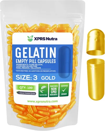 Vista 29 de XPRS Nutra Cápsulas vacías tamaño 3 – 1000 cápsulas vacías de gelatina – Pastillas de relleno de cápsulas de bricolaje – Tapa de gel de píldora