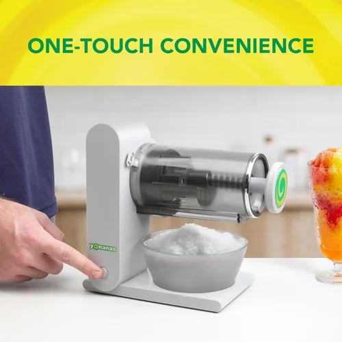 Vista 3 de Yonanas Portable Shaved Ice Machine Cordless and Rechargeable with Hands-Free Operation for Fluffy Snow Cones, Slushies and Frozen Drinks, USB-C