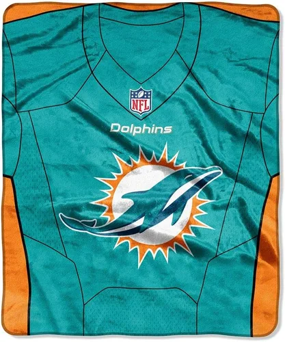 Vista 3 de Cobija de felpa Raschel con licencia oficial de la NFL "Jersey", multicolor, 50 x 60 pulgadas