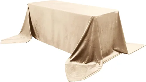 Vista 40 de Efavormart - Mantel rectangular de terciopelo negro prémium de 60 x 102 pulgadas para eventos de fiesta de boda