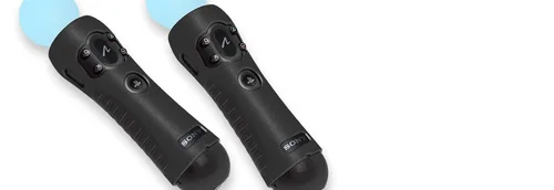 Vista 5 de Officially Licensed Sony PlayStation Action Grips for PlayStation Move Motion Controllers Textured Silicone