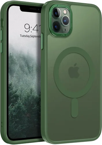 Vista 11 de BENTOBEN Funda magnética para iPhone 11 Pro Max, [compatible con MagSafe] translúcida mate esmerilada antihuellas, delgada, a prueba de golpes
