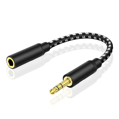 Vista 7 de TNP AUX - Cable de extensión para auriculares de 0.138 in (3 pies), extensor macho a hembra, adaptador de conector de enchufe auxiliar de audio
