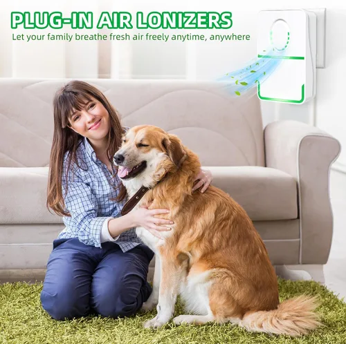 Vista 5 de Paquete de 8 purificadores de aire enchufables, ionizador de aire negativo 2026 para uso doméstico, mini filtro de aire móvil sin filtro con luz