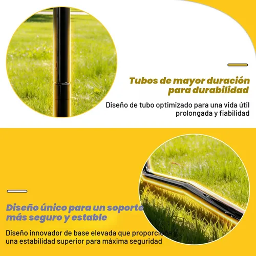 Vista 6 de Mersco Trampolín para exteriores de 10 pies, 12 pies, 14 pies, con recinto y escalera, cama elástica recreativa aprobada por ASTM para niños