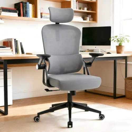 Vista 11 de Silla de oficina ergonómica, sillas de escritorio cómodas de 350 libras con reposacabezas ajustable y soporte de espalda lumbar, sillas