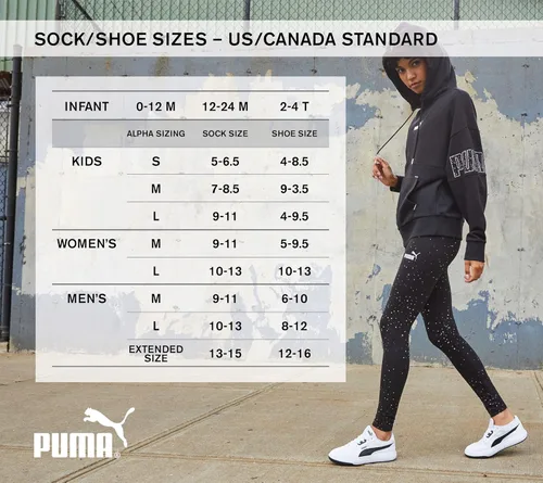 Vista 6 de PUMA unisex-child 6 Pack Low Cut Socks