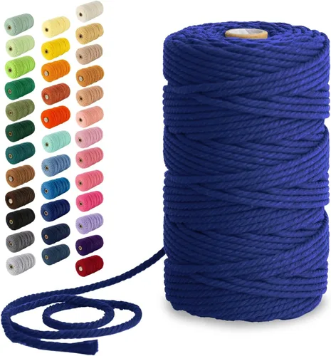 Vista 49 de Nook Theory Hilo de macramé de 3mm 109 yardas - Cuerda de macramé suave de 4mm, 5mm perfecta para nudos - Suministros de macramé para colgadores