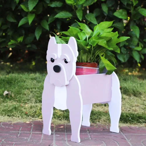 Vista 14 de Beagles - Contenedor para plantas con forma de perro, para amantes de las mascotas, maceta de PVC lindo para perros, macetas de cara para decoración