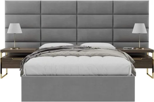 Vista 78 de Vänt - Paneles tapizados de cabecera para montar en la pared, diseño Elizabeth, 120 x 46 pulgadas, configuración de 16 paneles individuales
