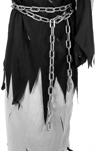 Vista 4 de Disfraces de Halloween para niños, conjunto de parca, juguetes de regalo para niños de 5 a 14 años, disfraz de fantasma aterrador para cosplay