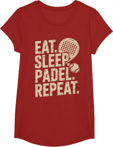 Vista 84 de Camiseta Eat Sleep Padel Repeat Padel Jugador de Tenis
