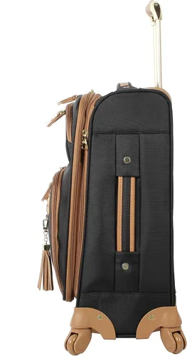 Vista 3 de Steve Madden Colección de equipaje de diseñador Maleta ligera y expandible para hombres y mujeres Bolsa de transporte duradera de 20 pulgadas