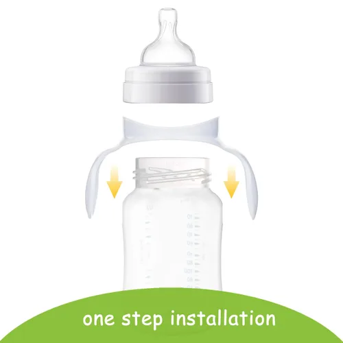 Vista 3 de Manijas de botella compatibles para biberones Philips Avent anticólicos AirFree, 2 unidades (azul)