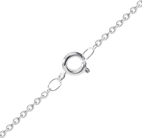 Vista 4 de Disney - Collar con colgante de piedra natal de cristal de Minnie Mouse chapado en plata