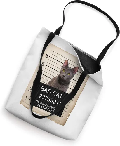 Vista 2 de Taza de gato azul ruso tiro mal gato bolsa de asas