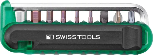Vista 11 de PB Swiss Tools Bike Multitool PB 470 100% fabricado en Suiza, herramienta de bolsillo con brocas, llave Allen, adaptador de acero, palanca