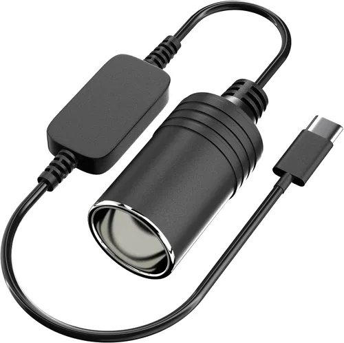 Vista 9 de Adaptador de USB a Encendedor de Cigarrillos, Cable de 10W USB Macho a 12V Encendedor de Cigarrillos de Toma, para Cámara de Salpicadero, Detector