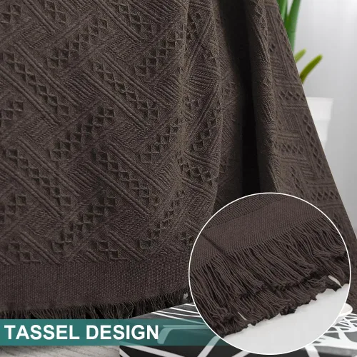 Vista 5 de MYSKY HOME - Funda para sofá, fundas para sofás, funda para silla extragrande, funda para sofá geométrico de color chocolate, funda para sofá