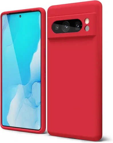 Vista 195 de oakxco para Google Pixel 6A Funda de teléfono de silicona líquida, diseño estético lindo y delgado para mujer y niña, cubierta de gel suave, lisa