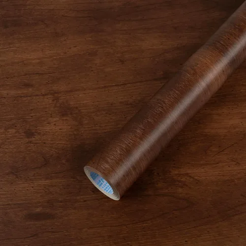 Vista 10 de Decoroom Papel de contacto de grano de madera, nogal oscuro, papel de contacto para encimeras, aspecto de madera, envoltura de vinilo autoadhesiva