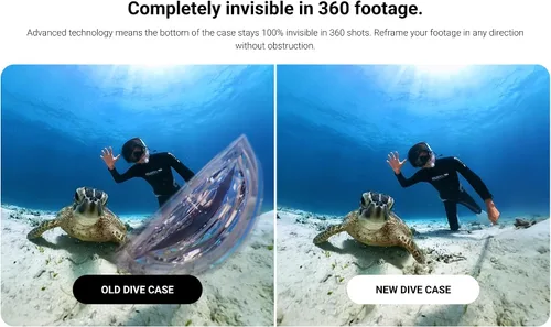Vista 3 de Insta360 Estuche de buceo invisible X3 (nuevo) - Impermeable hasta 164.0 ft (164 pies)