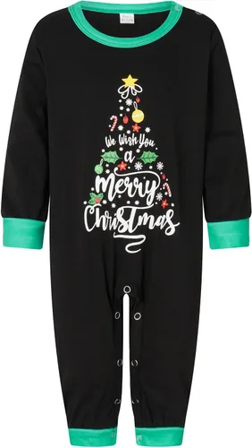 Vista 6 de WakeUple Pijamas de Navidad a juego para la familia, conjuntos de pijamas de Navidad clásicos rojos para mujeres, hombres, niños, perros y bebés