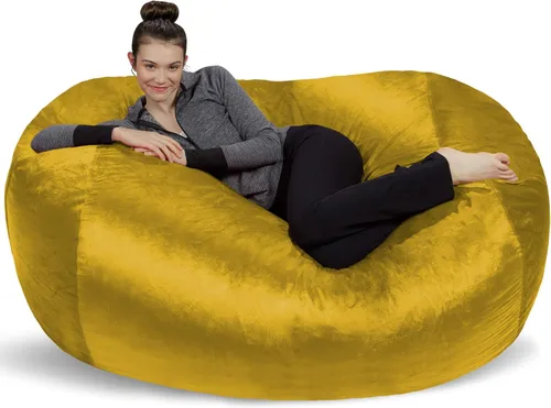 Vista 60 de [Usado] Sofa Sack Funda para Silla Puff Solo la Funda, para Adultos y Niños, Sin Relleno, Cómoda y Esponjosa, Funda de Repuesto para Silla Puff