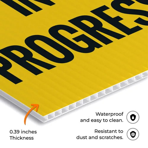 Vista 3 de Caution Testing in Progress Sidewalk Sign Kit, 10x16 Inches, Replacement Panels (2 Pack) Thick HDPS Plastic, Made in USA by Sigo Signs