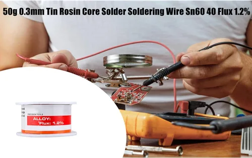 Vista 6 de 1.76 oz 0.012 in estaño resina núcleo soldadura alambre sn60 40 fundente 1.2% para soldadura eléctrica placa de circuito DIY electrodomésticos