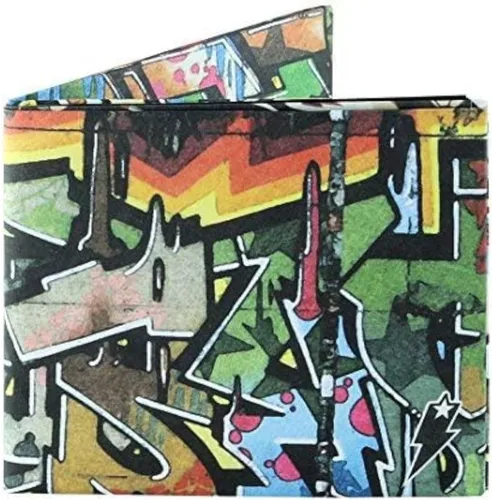Vista 34 de SUPERVEK Cartera de papel: cartera delgada vegana, delgada, resistente al desgarro y al agua para hombre, The Great Wave, Regular