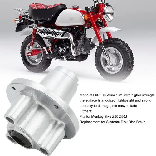 Vista 3 de Fydun - Buje de rueda delantera, 0.472 in de aluminio CNC para bicicleta Monkey Z50 Z50J