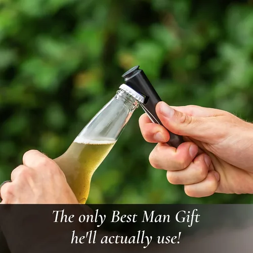 Vista 4 de Regalos para el mejor hombre para boda – Grabado 'BEST MAN' 50 Cal abrebotellas I Best Man Propuesta regalo I Will You Be my Best Man Gifts