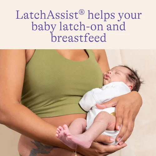 Vista 2 de Lansinoh LatchAssist Nipple Everter para lactancia con 2 tamaños de brida (19 mm y 24 mm) y estuche protector