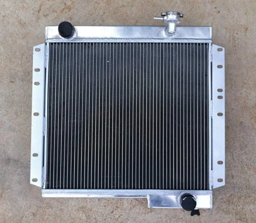 Vista 2 de Radiador de aluminio, cubierta y ventilador para Toyota Land Cruiser FJ40 / FJ45 1970-1980