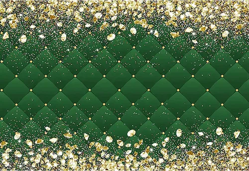 Vista 13 de Renaiss Telón de Fondo Banner de Feliz Cumpleaños de 5x3 pies Diamantes Reales Dorado Azul Fondo de Fotografía para Hombres Mujeres Fiesta